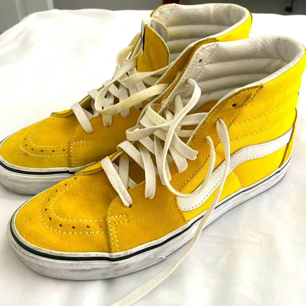 Yellow skate-hi Vans from Free People